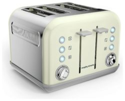 Morphy Richards Accents 4 Slice Toaster - Cream.